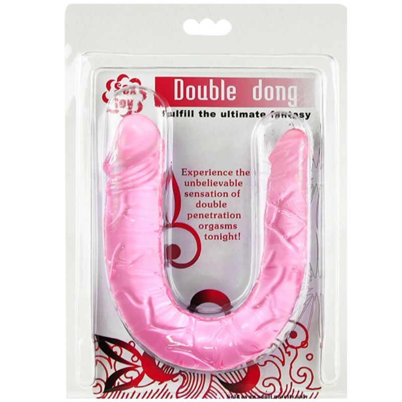 BAILE - DUBBELE DONG DUBBELE ROZE DILDO