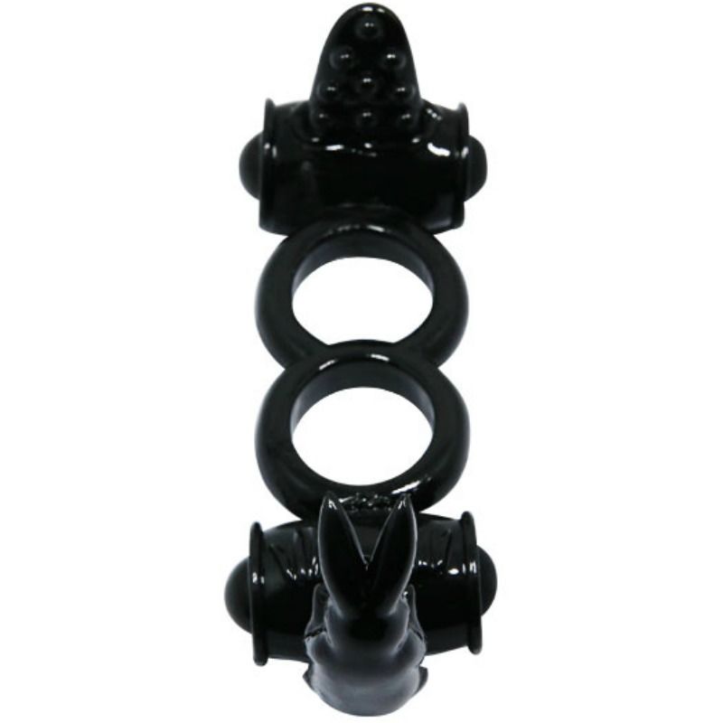 BAILE - SWEET RING DOUBLE RING WITH DOUBLE HARES