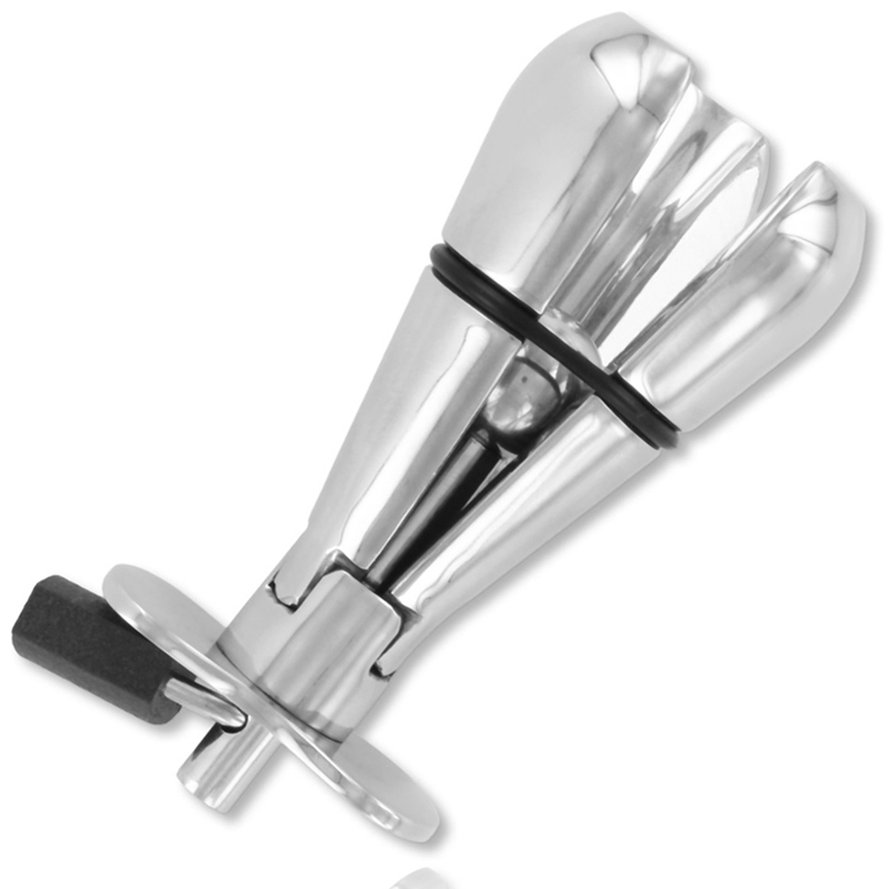 Plug anal en métal dur avec dispositif de verrouillage