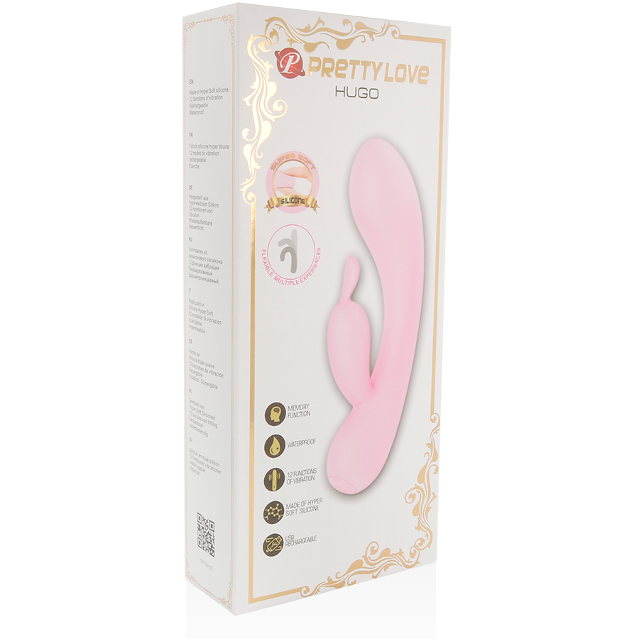 PRETTY LOVE - SLIMME HUGO RABBIT VIBRATOR MET OREN