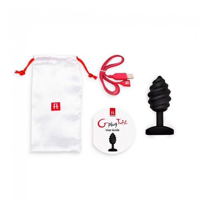 G-VIBE - PLUG TWIST AVEC VIBRATION NOIR