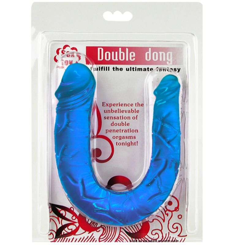 BAILE - DUBBELE DONG DUBBELE DILDO BLAUW
