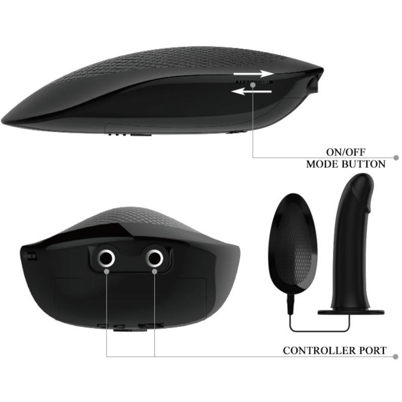 PRETTY LOVE - MARVIN STRAP-ON AVEC VIBRATION ET GODE CREUX