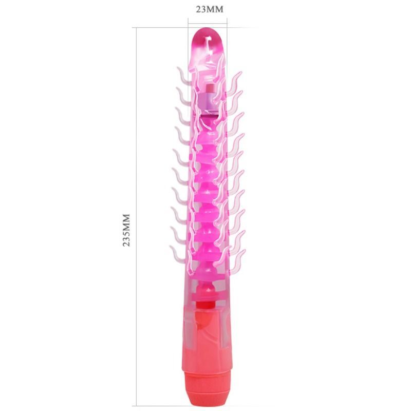 BAILE - FLEXI VIBE SENSUAL SPINE FLEXIBELE VIBRERENDE DILDO LILAC 23,5 CM