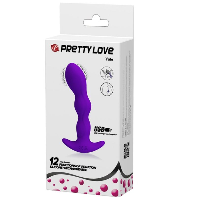 PRETTY LOVE - MASSEUR ANAL 12 MODES DE VIBRATIONS VIOLETTES
