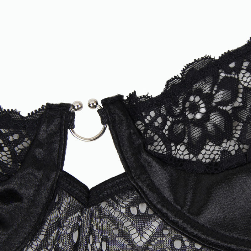 SUBBLIME - CORSET CORSET AND BELT BLACK L / XL