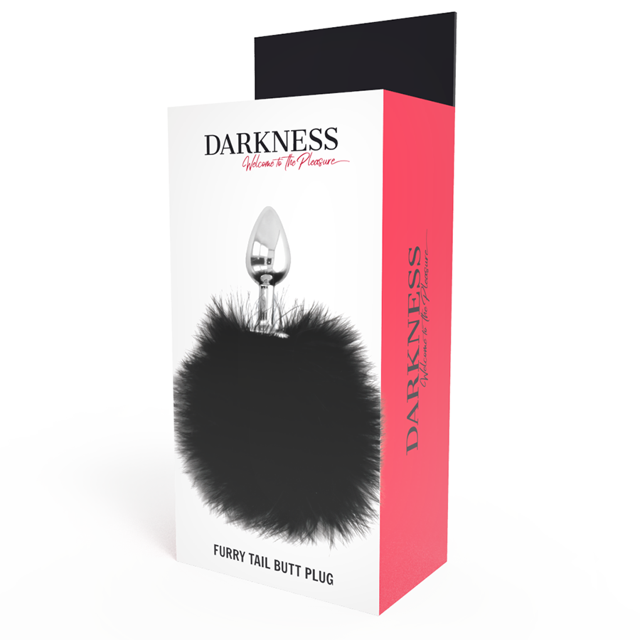 DARKNESS - PLUG ANAL EXTRA AVEC QUEUE NOIRE 7 CM