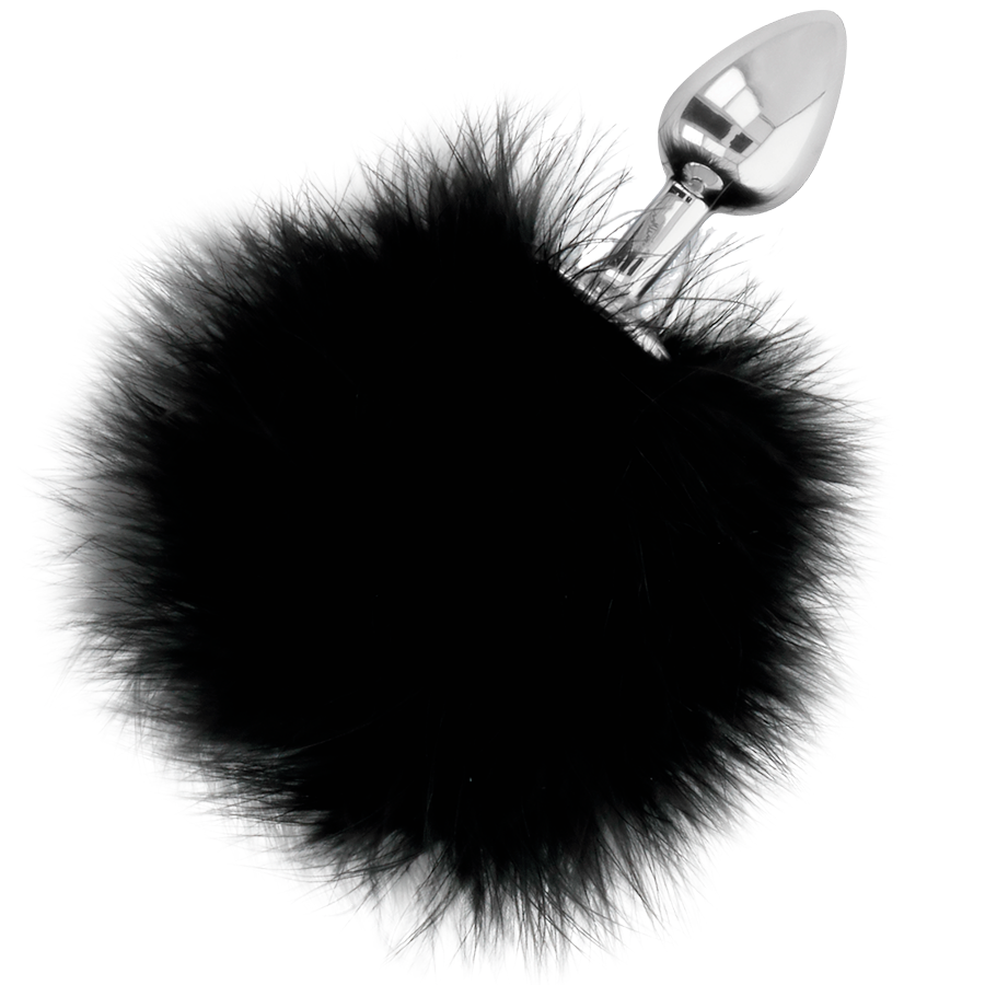 DARKNESS - EXTRA ANALE BUTTPLUG MET ZWARTE STAART 7 CM