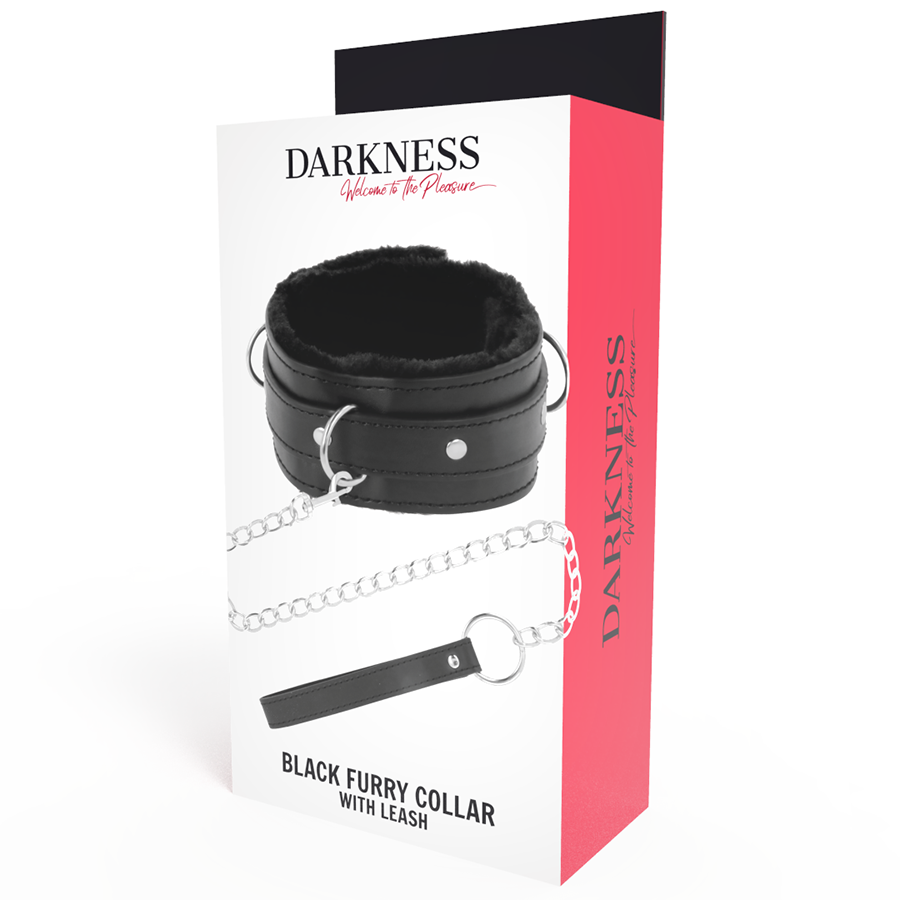 DARKNESS - COMFORTABLE NECKLACE WITH LEATHER CHAIN