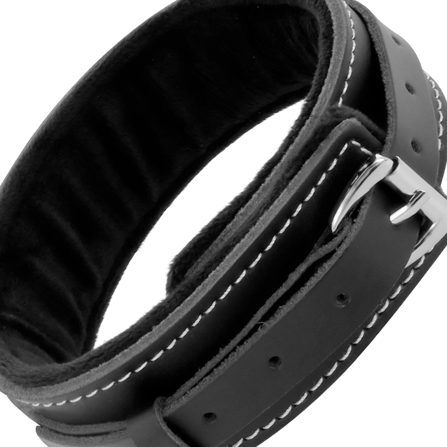 DARKNESS - HIGH-QUALITY LEATHER NECKLACE WITH LEASH