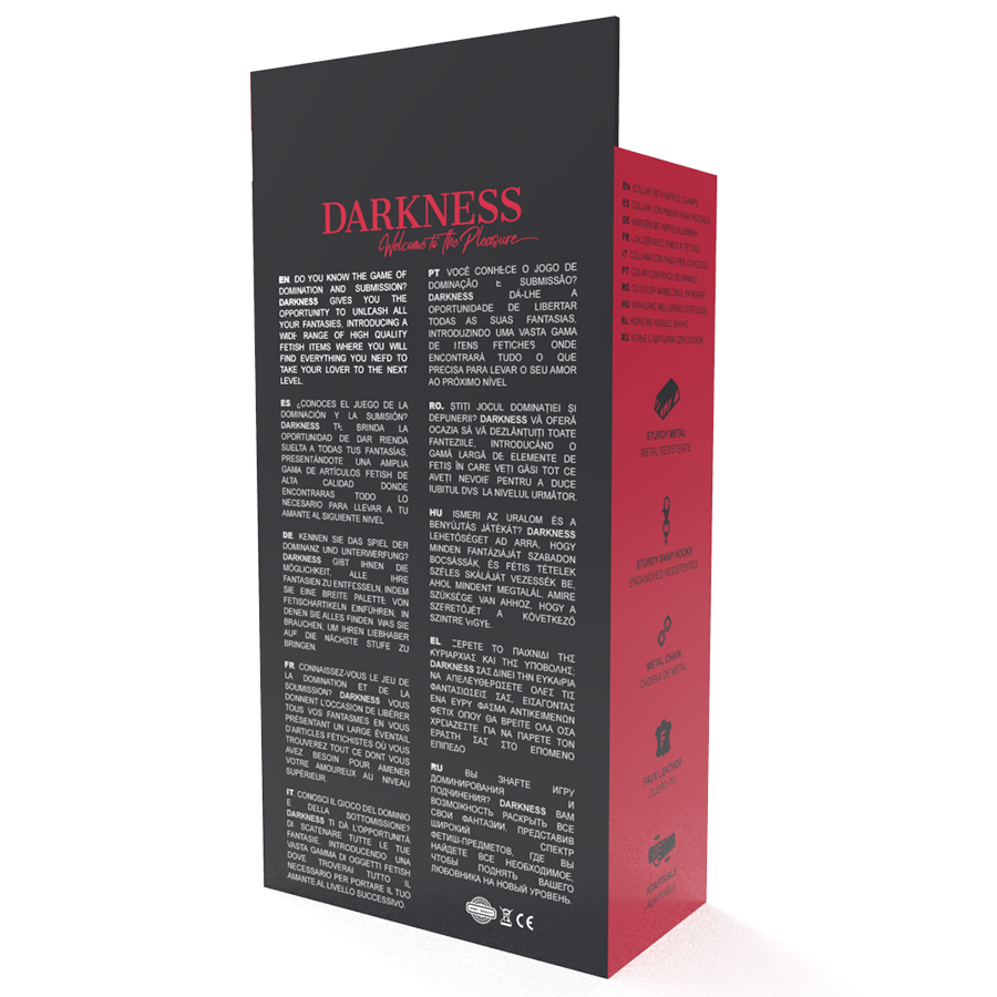 DARKNESS - NIPPLE CLAMP COLLAR BLACK