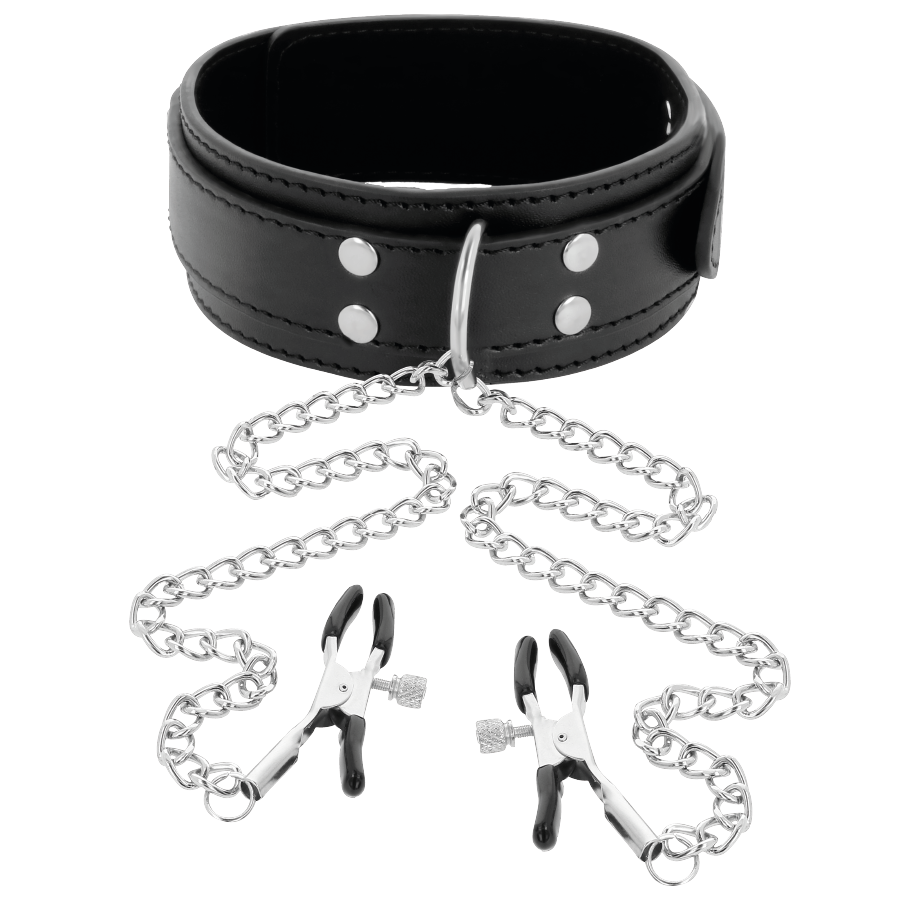 DARKNESS - NIPPLE CLAMP COLLAR BLACK