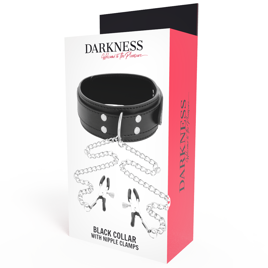 DARKNESS - NIPPLE CLAMP COLLAR BLACK