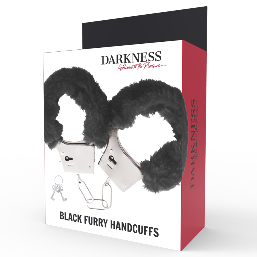 DARKNESS - BLACK METAL HANDCUFFS