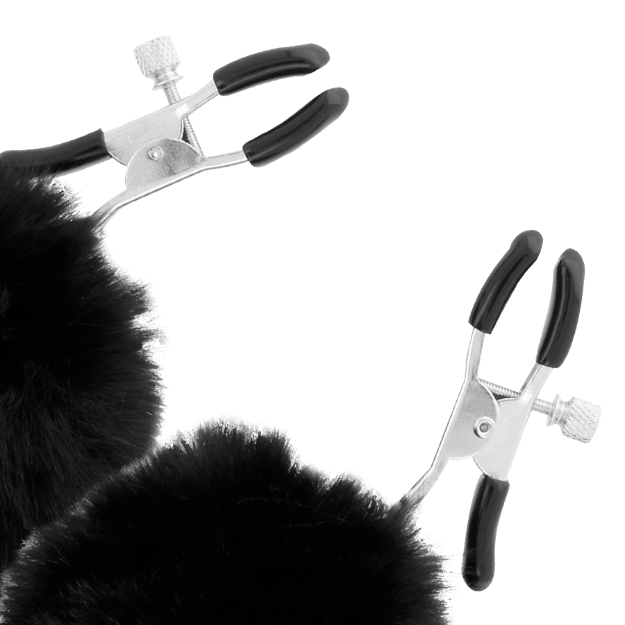 DARKNESS - TEPELKLEMMEN MET POMPONS 1