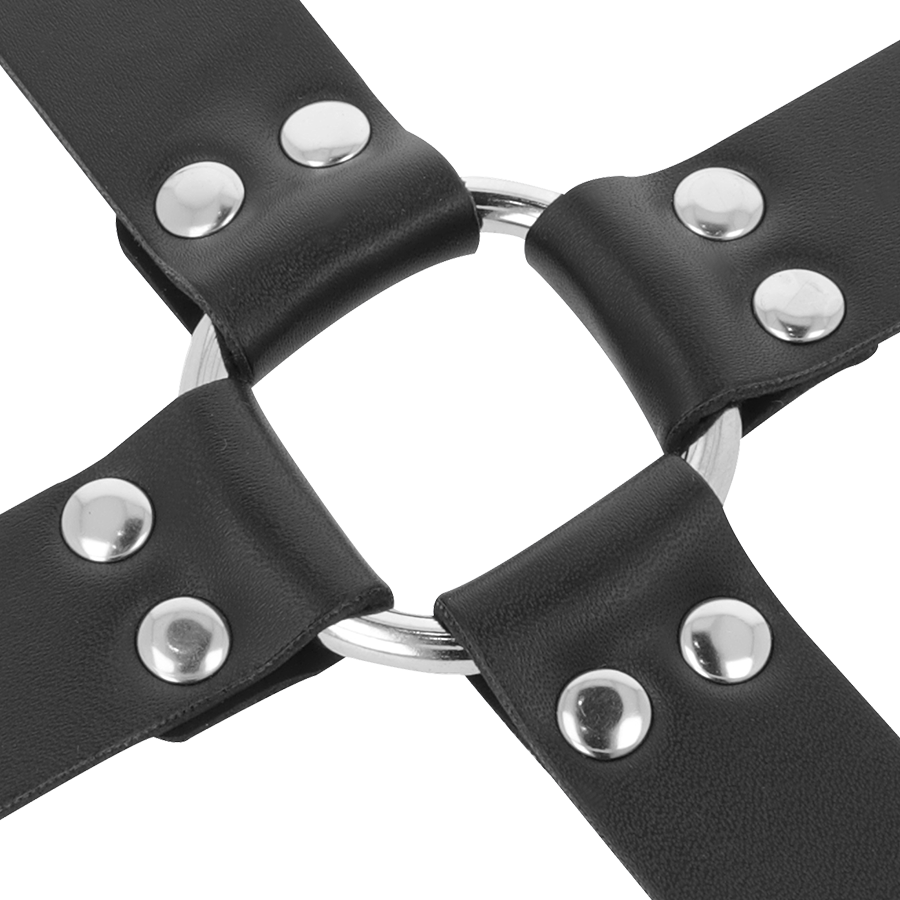 DARKNESS - MENOTTES EN CUIR POUR PIEDS ET MAINS NOIRES