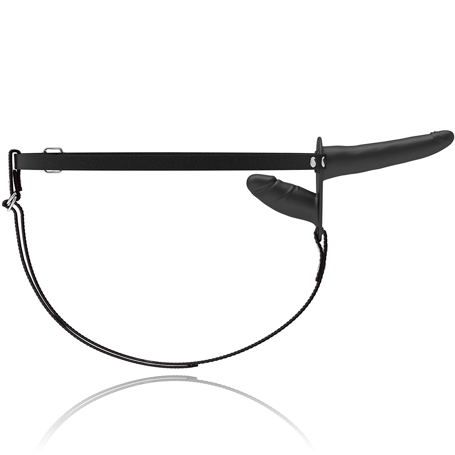 HARNAIS FÉTICHISME SOUMIS - DOUBLE PÉNÉTRATION NOIR