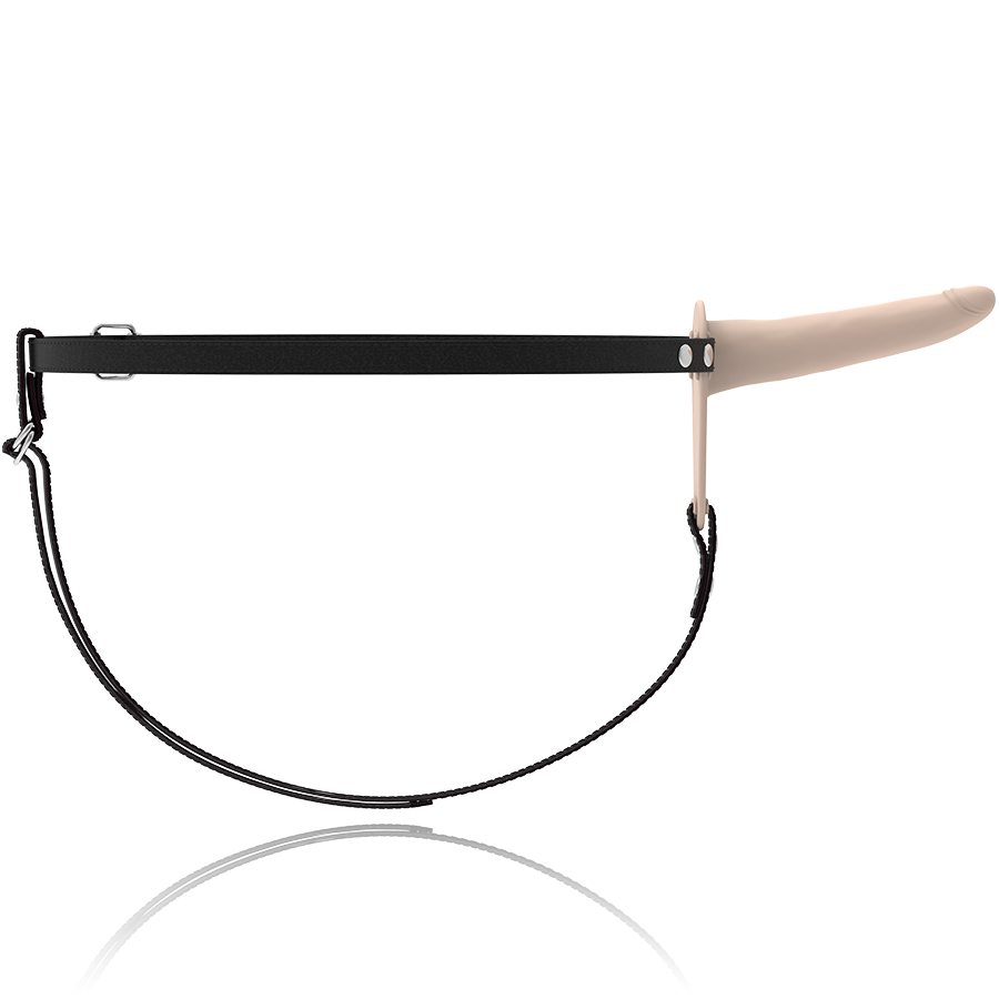 HARNAIS FÉTICHE SOUMIS - SILICONE COULEUR PEAU 15 CM