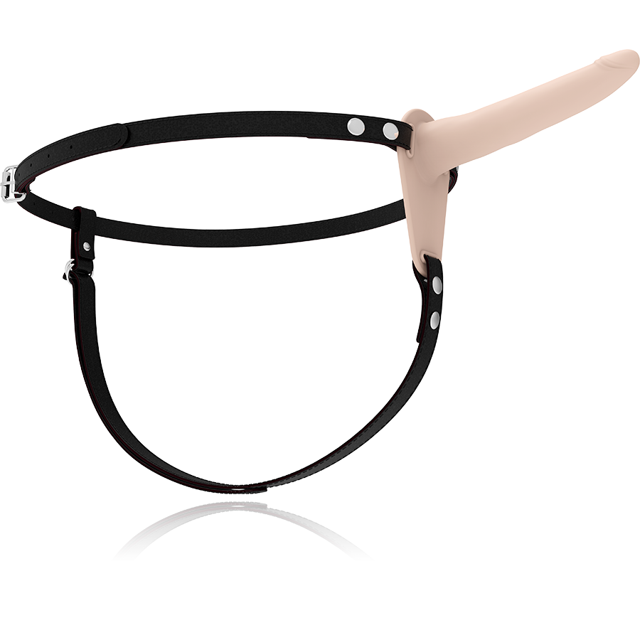 FETISH ONDERDANIGE HARNAS - SILICONEN HUIDSKLEUR 15 CM