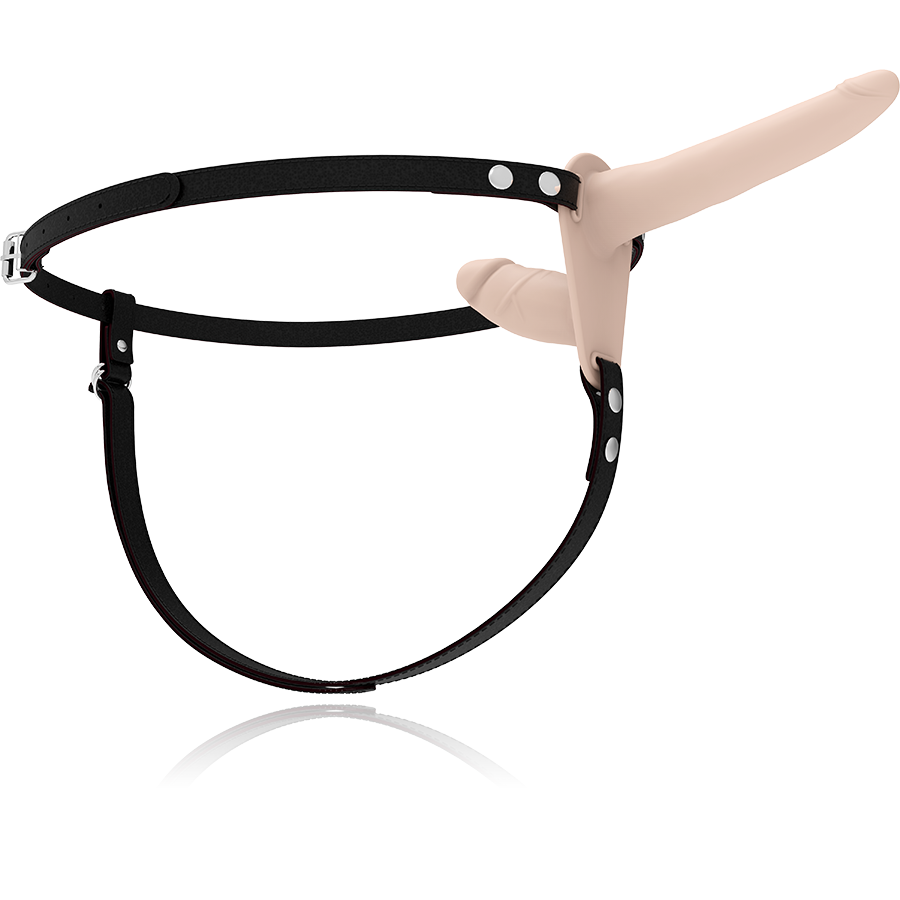 FETISH SUBMISSIVE HARNESS - DOUBLE PENETRATION, FLESH VIBRATOR