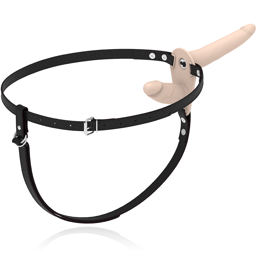 FETISH SUBMISSIVE HARNESS - DOUBLE PENETRATION, FLESH VIBRATOR