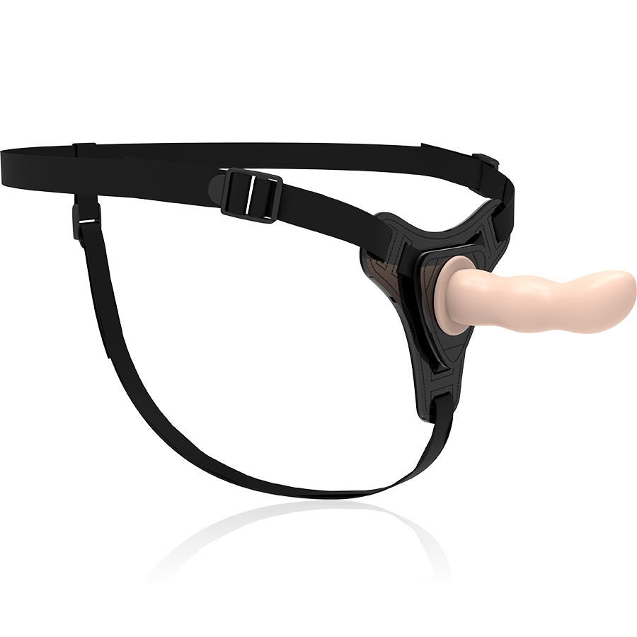 FETISH ONDERDANIGE HARNAS - SILICONEN VLEES G-SPOT 12,5 CM