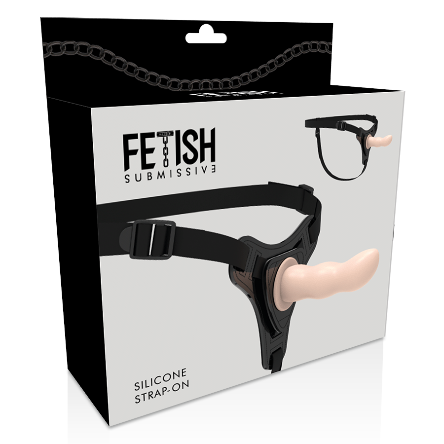 FETISH ONDERDANIGE HARNAS - SILICONEN VLEES G-SPOT 12,5 CM