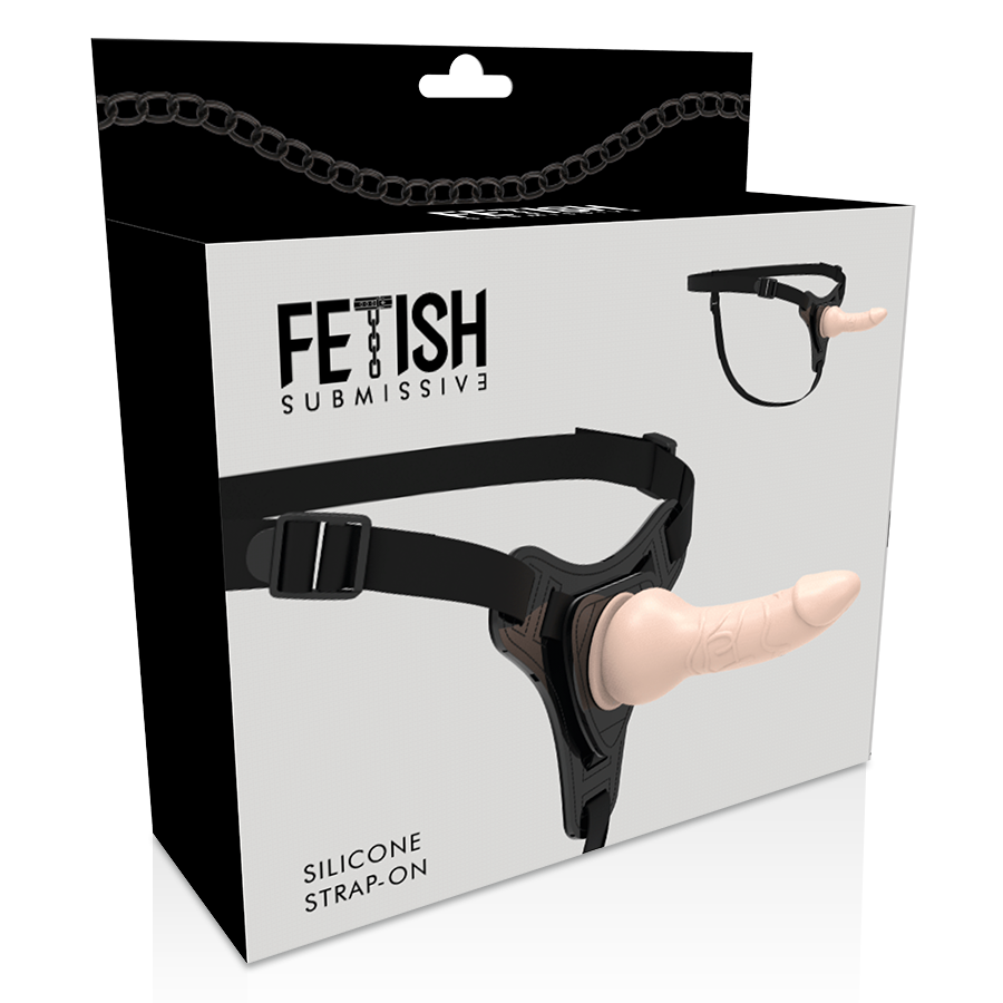 FETISH ONDERDANIGE HARNAS - REALISTISCH SILICONEN VLEES, 16 CM