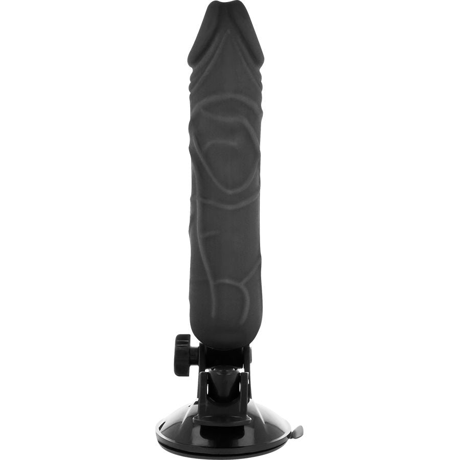 BASECOCK - REALISTIC VIBRATOR WITH REMOTE CONTROL BLACK 20 CM -O- 4 CM