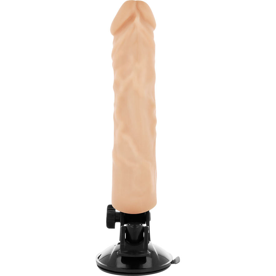 BASECOCK - REALISTIC VIBRATOR WITH REMOTE CONTROL BLACK 21 CM -O- 4 CM