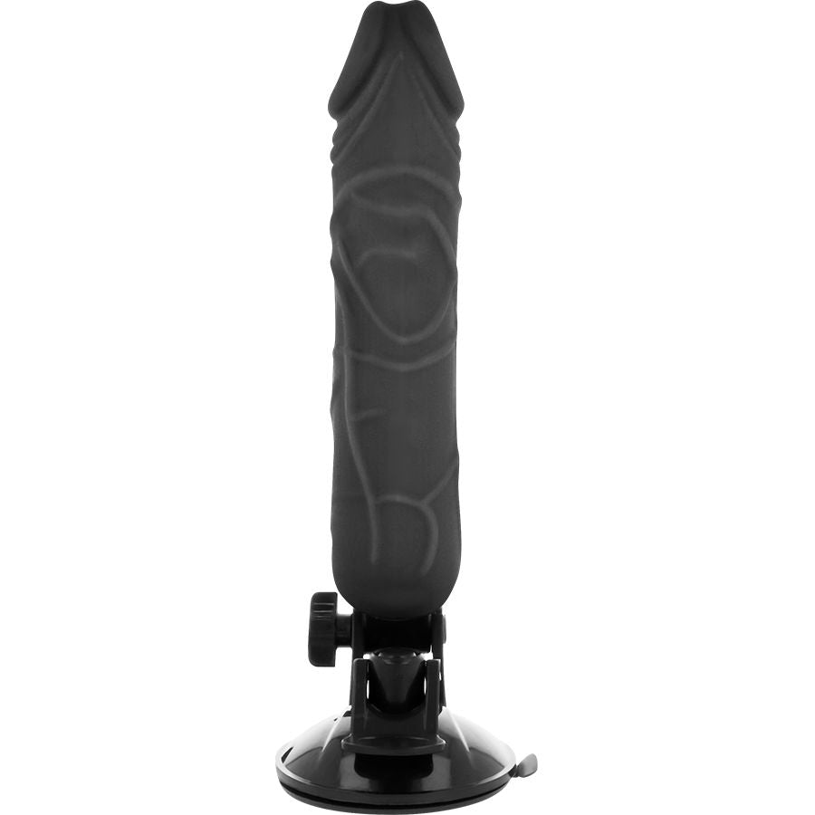 BASECOCK - REALISTISCHER VIBRATOR MIT FERNBEDIENUNG SCHWARZ 20 CM -O- 4 CM