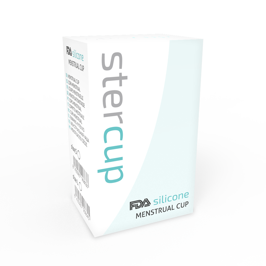 STERCUP - FDA SILICONEN MENSTRUATIECUP AQUAMARINE - MAAT S