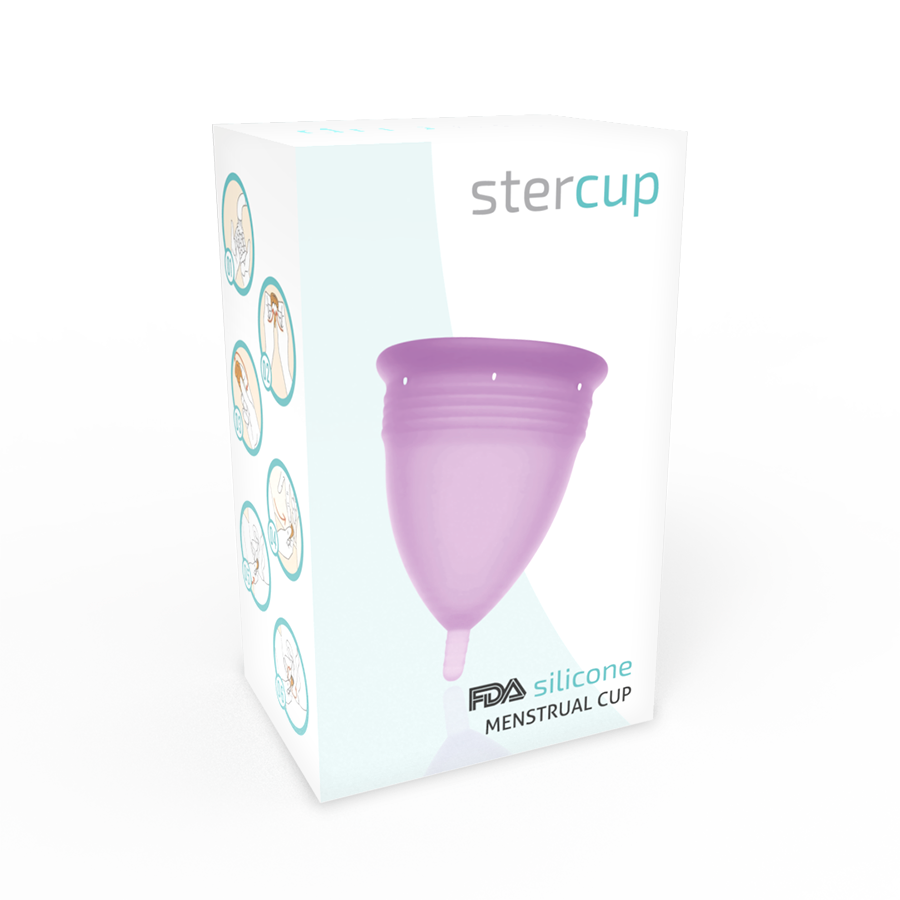 STERCUP - FDA SILICONEN MENSTRUATIECUP LILA - MAAT S