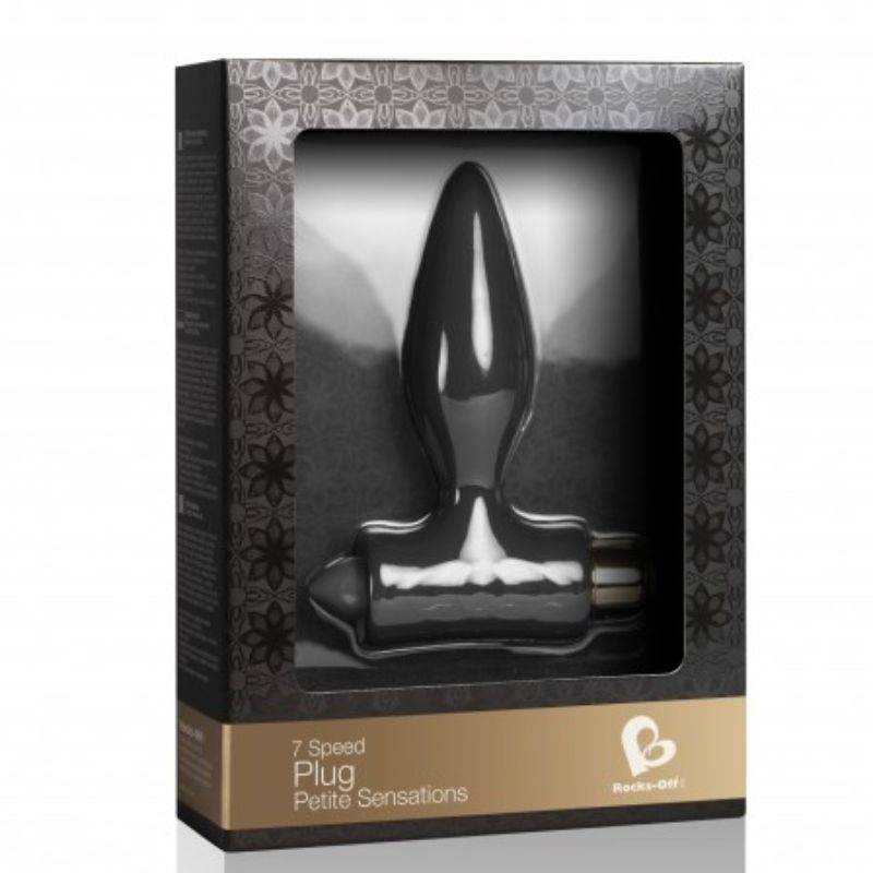 ROCKS-OFF - PETITE SENSATIONS ANALE PLUG VOOR BEGINNERS - ZWART