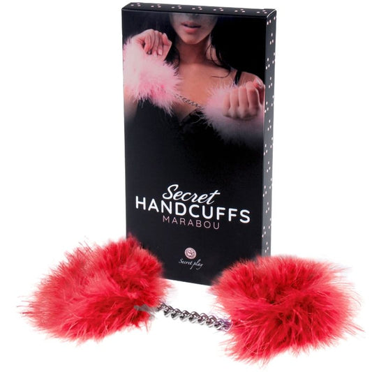 SECRETPLAY - MENOTTES MARABOU ROUGES