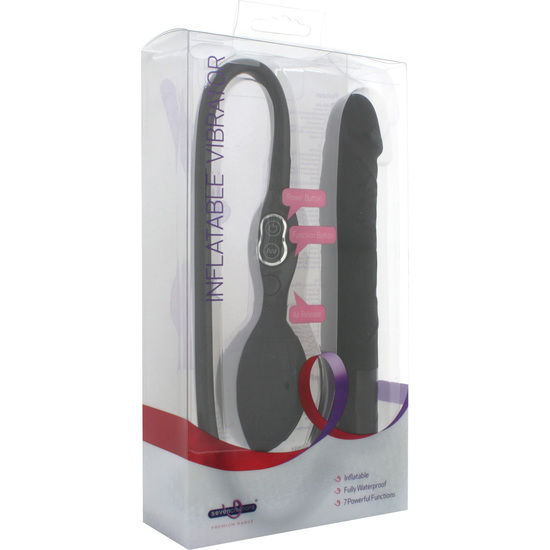SEVEN CREATIONS - ZWARTE OPBLAASBARE VIBRATOR VAN
