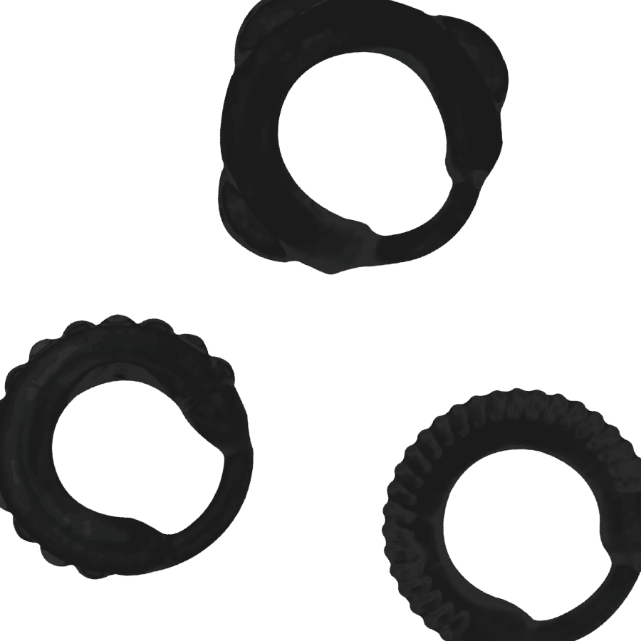 ADDICTED TOYS - C-RING SET ZWART