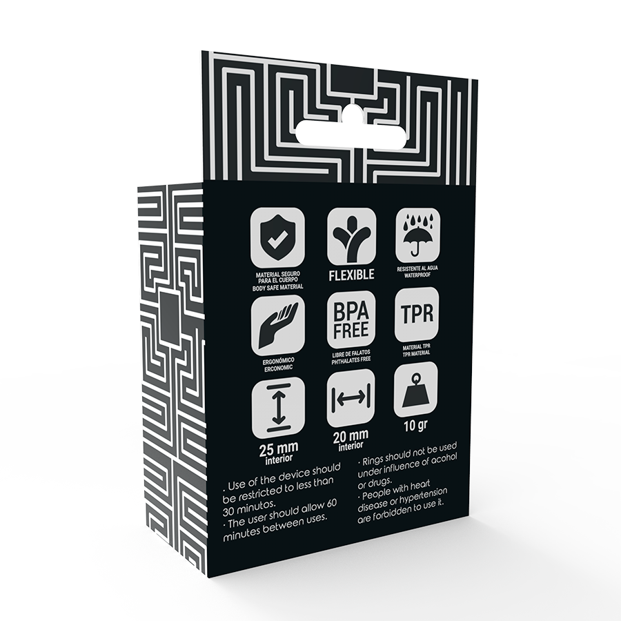 ADDICTED TOYS - ENSEMBLE D'ANNEAUX EN C NOIRS