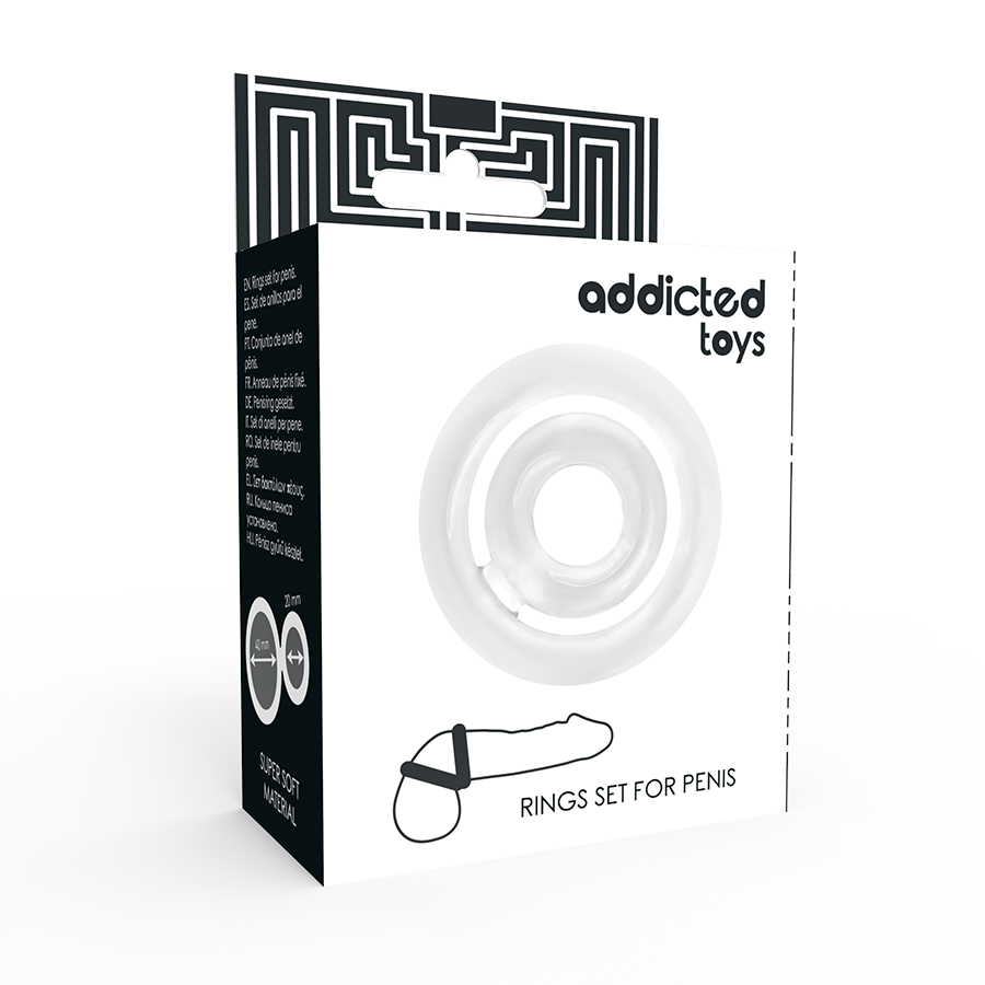 ADDICTED TOYS - POTENTIE C-RING PENIS CLEAR