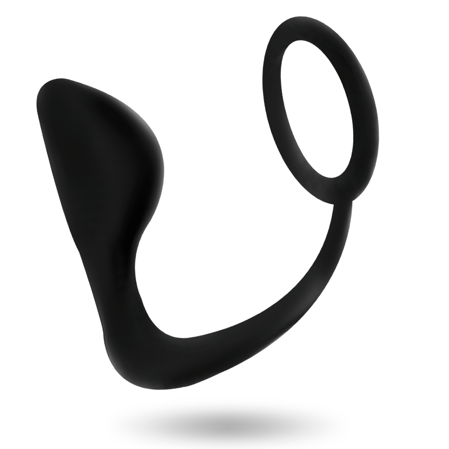 ADDICTED TOYS - ANALE PLUG MET ZWARTE PENISRING
