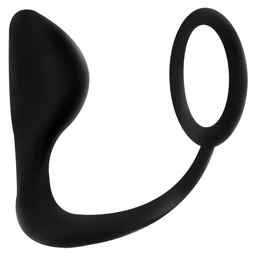ADDICTED TOYS - ANALE PLUG MET ZWARTE PENISRING