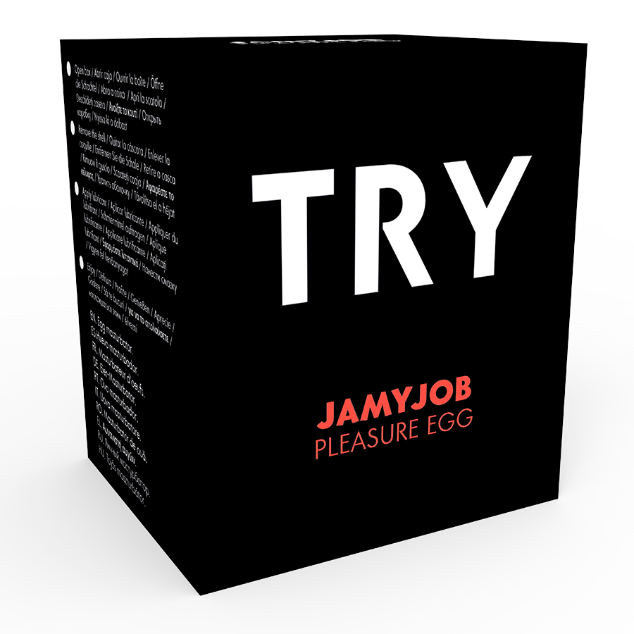 JAMYJOB - MASTURBATEUR ŒUF VERSION NOIRE DISCRÈTE