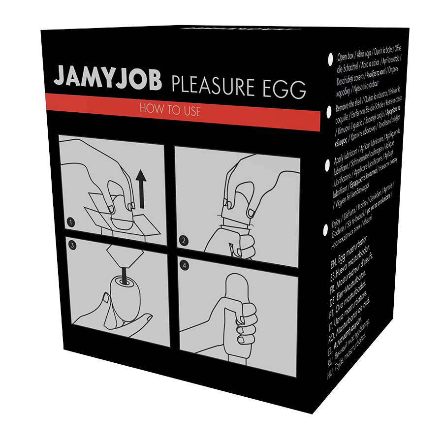 JAMYJOB - MASTURBATEUR ŒUF VERSION NOIRE DISCRÈTE