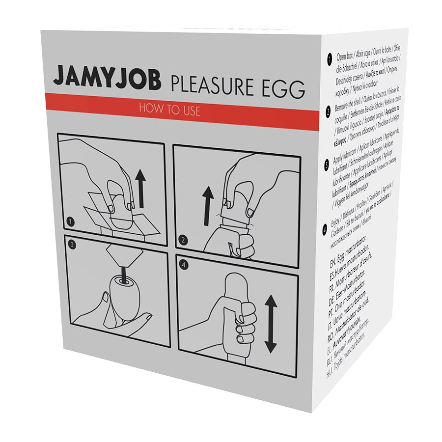 JAMYJOB - ŒUF MASTURBATEUR ÉDITION ROUGE DISCRET