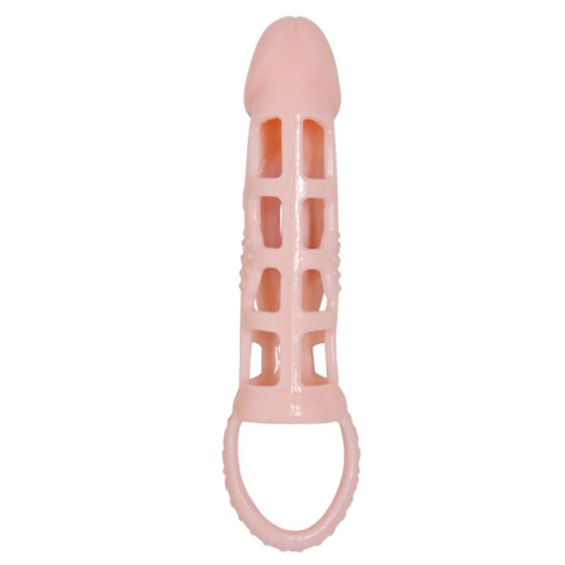 BAILE - PENISVERLENGHOES MET VIBRATIE EN NATUURLIJKE BAND 13,5 CM