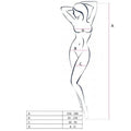 PASSION - WOMAN BS050 BODYSTOCKING SCHWARZ EINE GRÖSSE