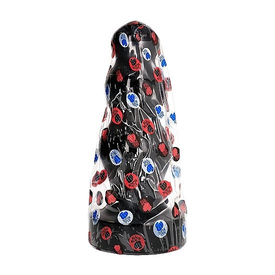 HELEMAAL ZWART - GROTE STEKER 38 CM