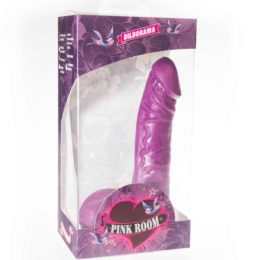PINK ROOM - Gode réaliste EBAN violet 19 cm