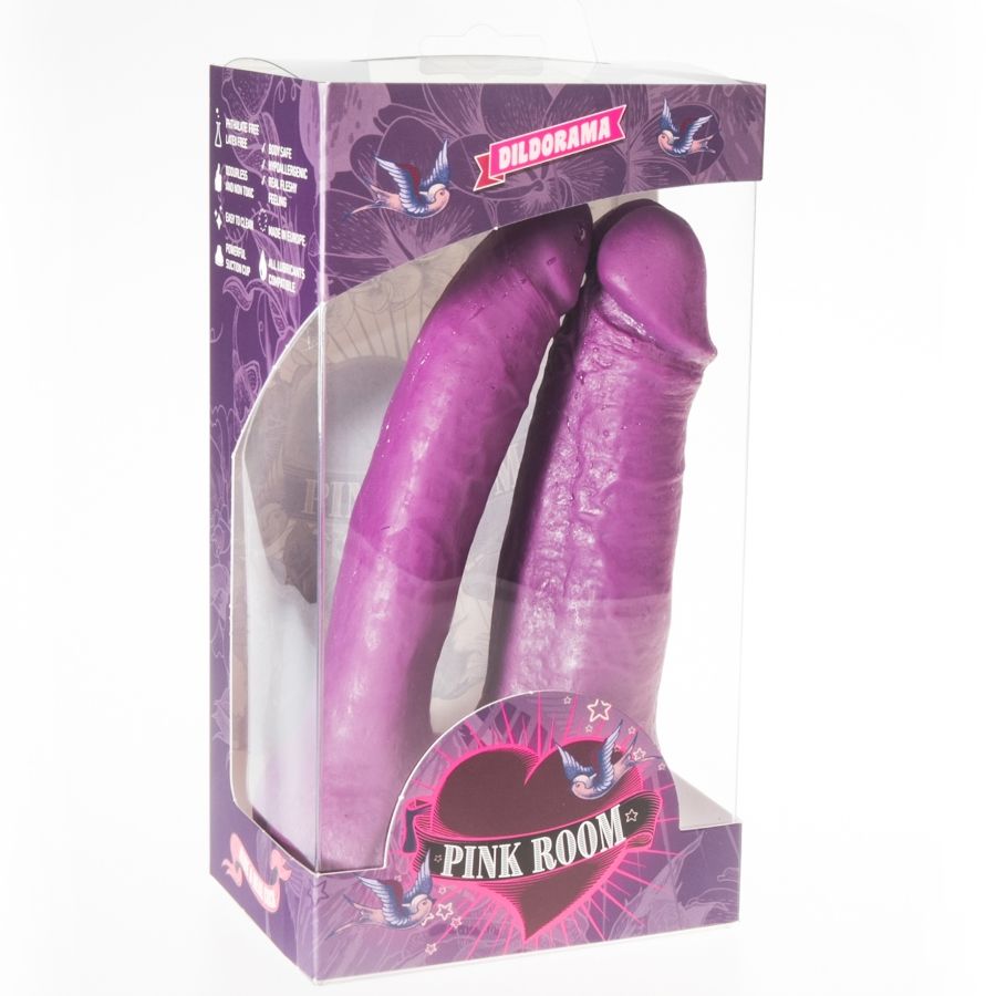 PINK ROOM - Gode réaliste Arthus violet 17 cm/15,5 cm