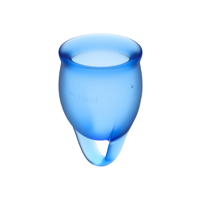 SATISFYER - FEEL CONFIDENT MENSTRUAL CUP CLEAR 15 + 20 ML